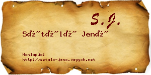 Sétáló Jenő névjegykártya
